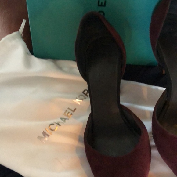 Vince Suede D'Orsay Celeste Pumps Purple Pointed-Toes - Picture 7 of 7